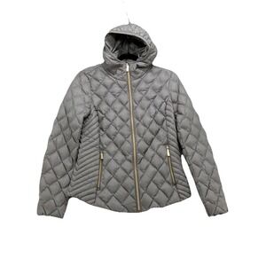 Michael Kors Packable Down Fill Puffer Hooded Jacket Coat Women's Size Small